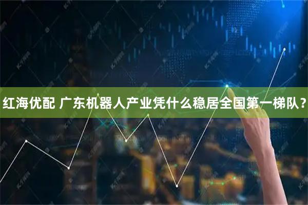 红海优配 广东机器人产业凭什么稳居全国第一梯队？